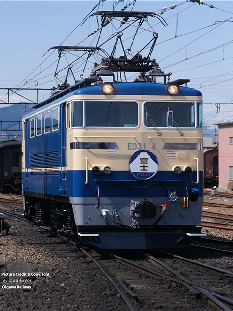 Oigawa Railway ED31-4 (ED34)in JNR Livery