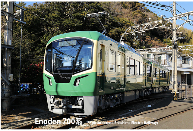 Enoshima Electric Railway (Enoden) new 700 series (picture credit Enoden)