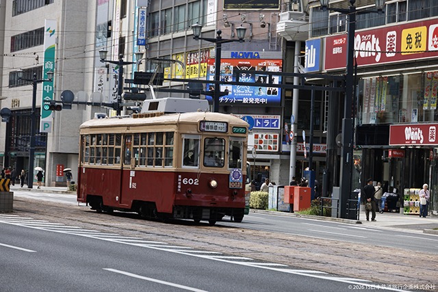 Hiroden (Hiroshima) vintage tram 602