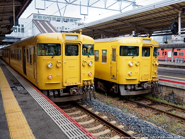 JR West 115 series Sanyo Main Line Shin Yamaguchi