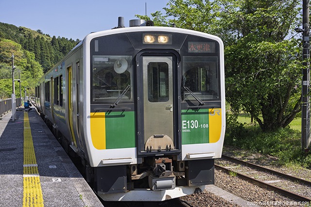 JR East KiHa 130-108 Kururi Line_Kazusa Kameyama